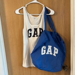 GAP White and Blue Casual Set